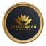 SM gold Aussiewood ring logo